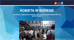 Desktop Screenshot of kobietawbiznesie.pl