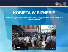 Tablet Screenshot of kobietawbiznesie.pl